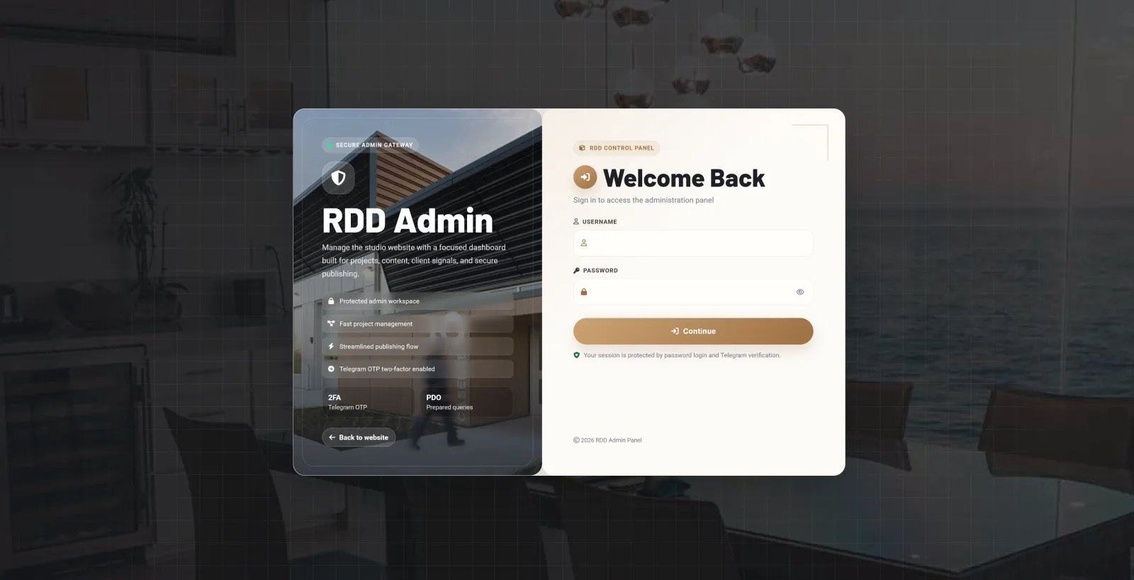 El-Sba3ei Admin Dashboard secure client workspace
